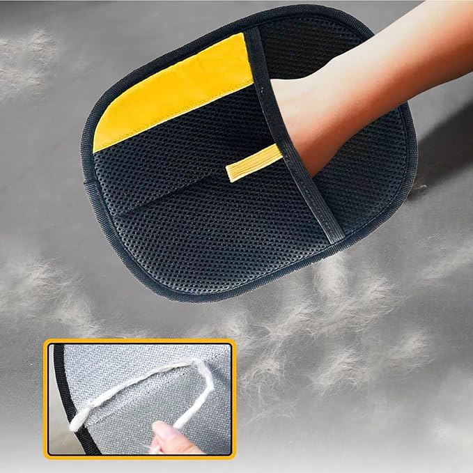 Pet Hair Removal Glove for Cats & Dogs, 2025 New Upgrade Cat Grooming Gloves, Reusable Double Sided Electrostatic Pet Hair Remover for Dogs Bathing for Couch, Furniture, Carpet (A-2 PCS)