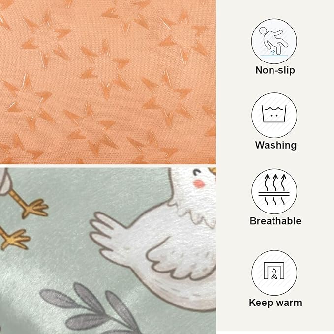 Dog Bed for Crate Washable Pet Sleep Pad, Country Style Kennel Mat with Non-Slip Bottom, Soft Fluffy Supplies Pet for Dogs and Cats (36x24 inch)