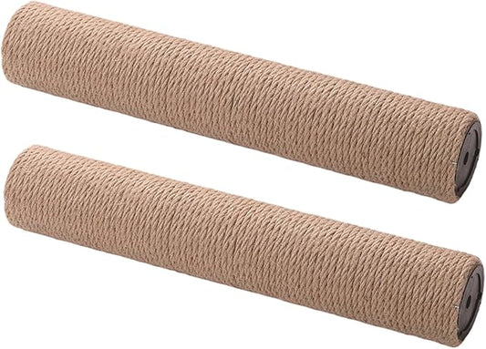 2Pcs Cat Scratching Post Replacement, 16 Inch Wear-Resistant Jute Cat Tree Replacement Post, 8mm Bolts, Easy to Install, Beds.