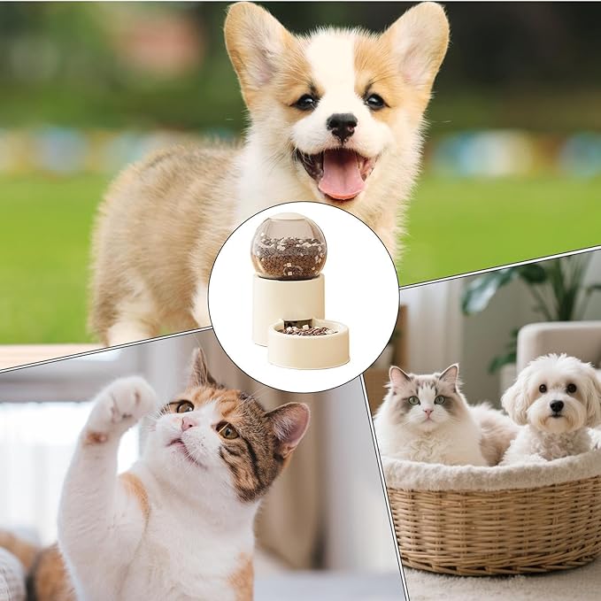 Genérico Automatic for Cats - Automatic Cat Drinker | Indoor Pet Water Supplier,Short Weekend Travel Patio And Garden Indoor Living Room Home And Travel