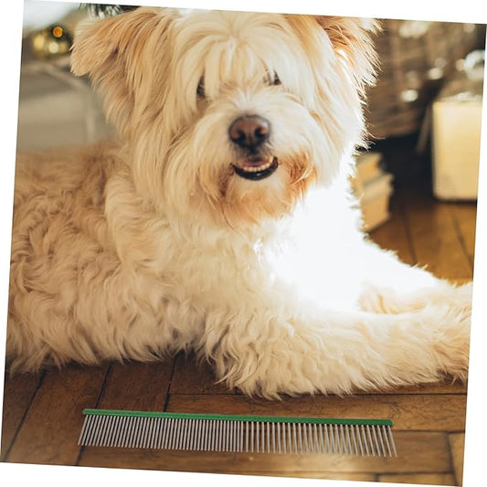 HEMOTON PET Grooming Comb for Dogs and Cats Portable Aluminum De-Shedding Brush for Dogs and Cats Lightweight Straightening and Knot Removal Comb Convenient Multi-Function