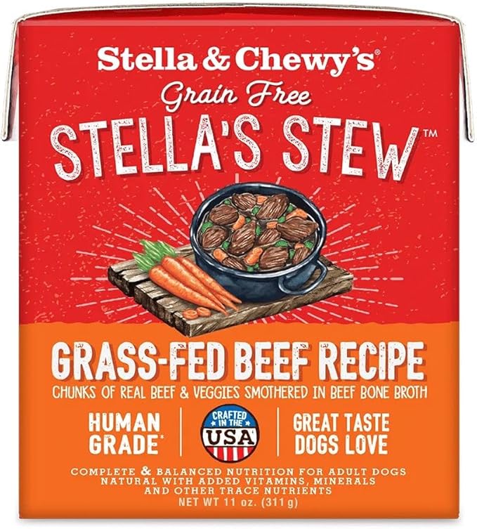 Stella & Chewy's Stella's Stew Grass-Fed Beef Recipe Wet Dog Food (Pack of 12)