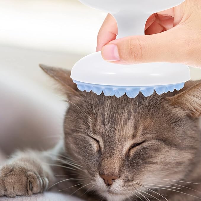 GALPADA Cat Massage Brush Multi-Use Grooming Comb Plastic PET Grooming Brush for Dogs and Cats Effective PET Hair Cleaner and Bathing Tool