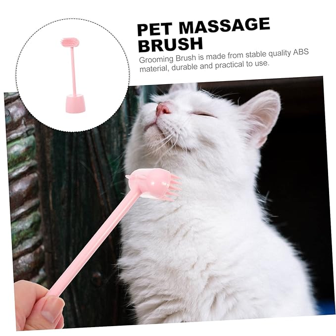 GALPADA Cat Grooming Brush Massage Function Mini Scratch Brush for Cats 1 Piece PET Hair Removal Tool for Shedding and Itching Relief