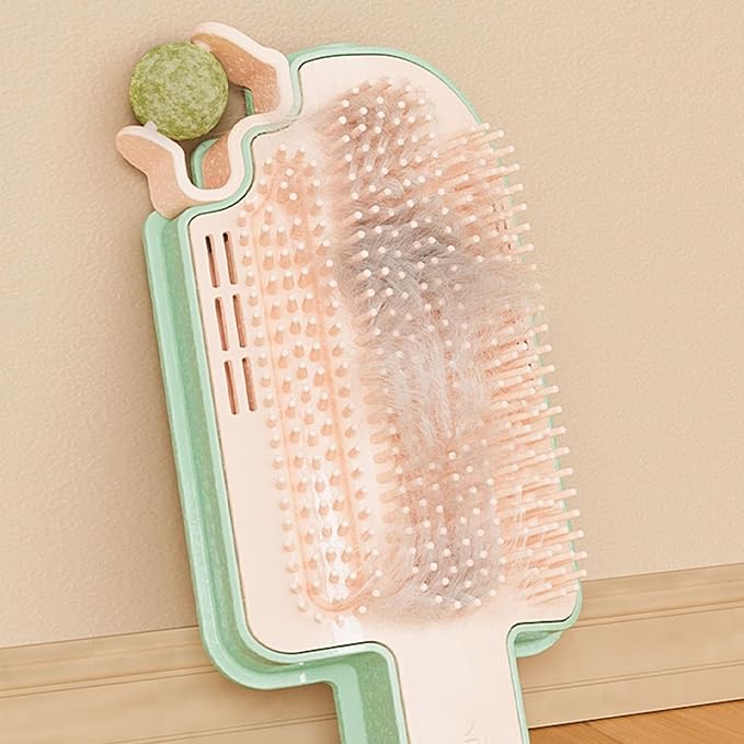 Adjustable Grooming Brushes for Wall Mount Ice Cream Shaped Pet Massage Tool Loose Hair Remover Removable Cats Grooming Tool