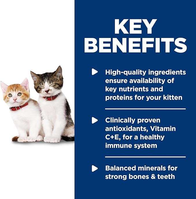 Hill's Science Diet Kitten, Kitten Premium Nutrition, Wet Cat Food, Salmon Minced, 2.9 oz Can, Case of 24