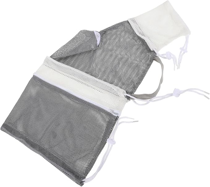 Cat Grooming Bag Mesh Wash Bag for Cats Double Mesh Sturdy Breathable for Bathing Grooming Nail Trimming Random Color
