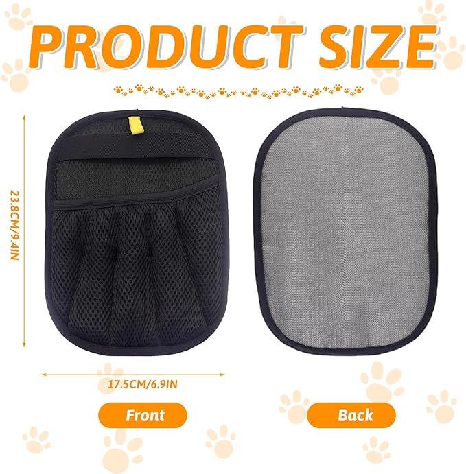 DIANA'S DREAM Pet Hair Removal Glove for Cats & Dogs, Electrostatic Pet Hair Remover, Reusable Cat Grooming Gloves for Hair Removal, Remove Fur from Clothing Furniture Car Seats (1PC)