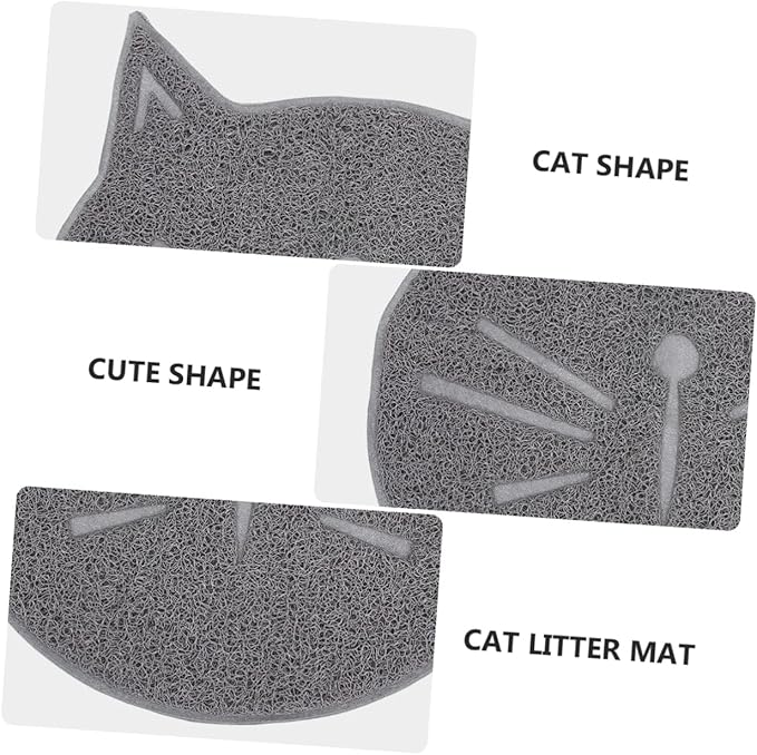 DOITOOL 2 Pcs Cat Litter Mat Cat Beds Dog Pads Scatter Control Carpet Claw Grinding Mat Variety Grip Pad