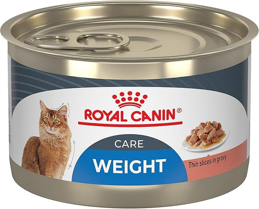 Royal Canin Feline Care Nutrition Weight Care Adult Thin Slices in Gravy Cat Food, 5.1 oz (Pack of 24)