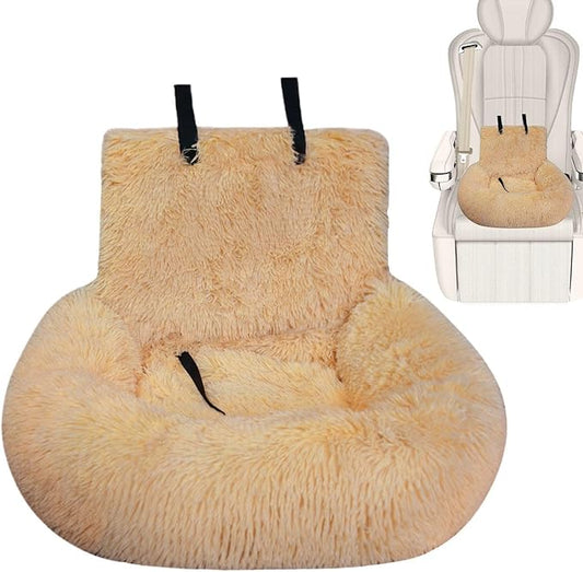 Dog Seat for Car - Medium Dog Plush Car Seat - Pet Supplies Washable Travel Bed for Medium Small Puppy Kitten Vehicle Traveling Vet Visit Daily Vacations