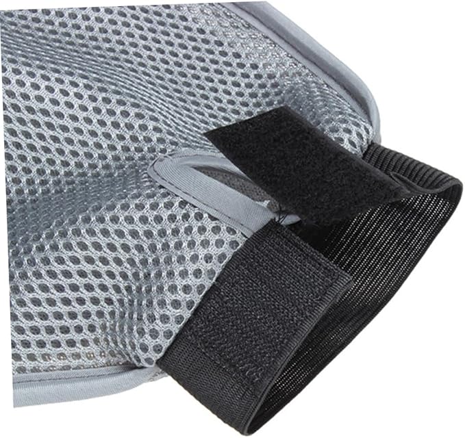 BESPORTBLE Pet Grooming Glove Mitt Dual Sided Rubber and Steel Needle Deshedding Tool for Cats Horses and Rabbits Gentle Massage Grooming for All Fur Types Wet Dry Hair