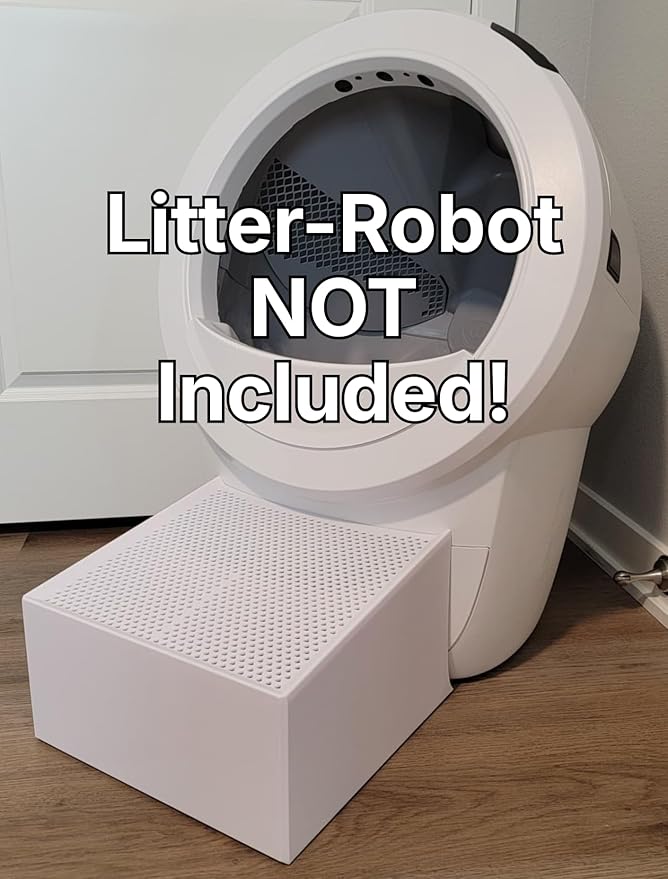 Litter Platform for Litter-Robot 4, 5, 5, Pro, EVO | Your Ultimate Tracking Solution! (Black)