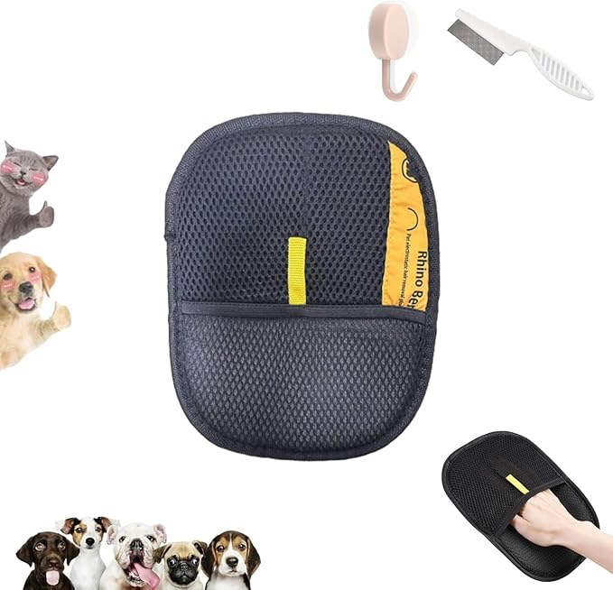 Pet Hair Removal Glove, Electrostatic Pet Hair Remover Glove, Cat Hair Remover Furniture, Pet Hair Remover Glove Pet Hair, Static Removal Gloves for Dogs, Cats (1PCS)