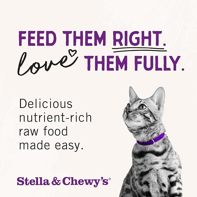 Stella & Chewy's Freeze-Dried Raw Cat Dinner Morsels - Premium Chicken Recipe with 98% Cage-Free Meat & Organs - Natural Grain-Free Cat & Kitten Food - Made in USA - 1 oz