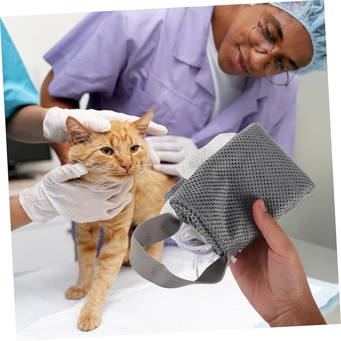 BESPORTBLE Cat Grooming Bag Adjustable Mesh Bathing Nail Trimming for Cats Tough Double Mesh Design for Biting Scratching Resistance for Grooming and Medical Care