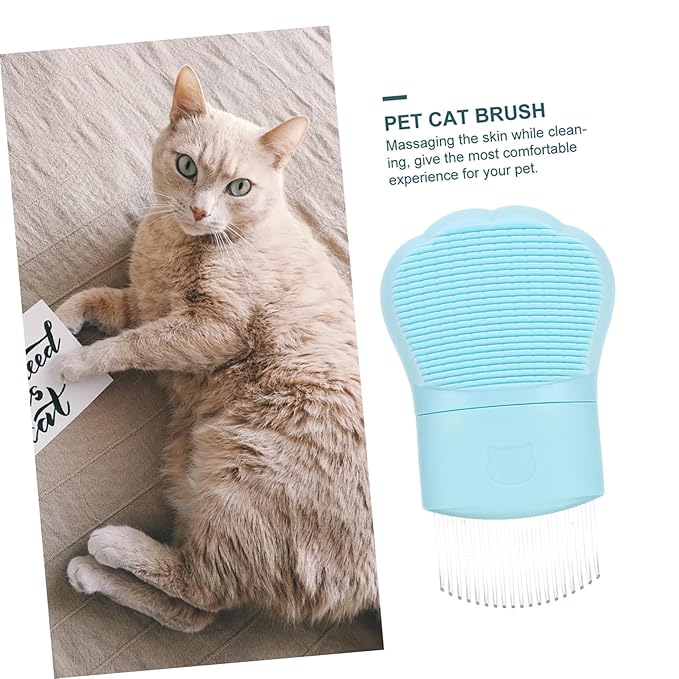 Mikikit Long Hair Cat Brush Pet Hair Cleaning Comb Slicker Brush for Cats Detangling Comb Made of Fine Craftsmanship