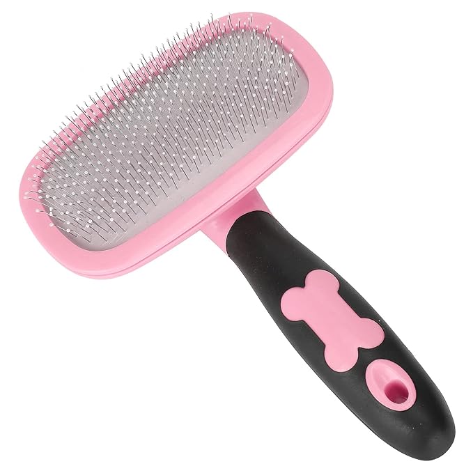 ZJchao Cat Hair Brush, 360 Degree Rotation Deshedding Brush Cat Brushes For Indoor Dog Dog Hair Removal Comb Pet Grooming Tool For Pets with Long or Short (With a)
