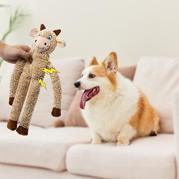Koala No Stuffing Dog Toys for Large Dogs, Squeaky Crinkle Interactive Dog Animals Toys, Plush Teething Toys to Keep Them Busy, Cute Funny Dogs Gifts for Small Medium Large Breed