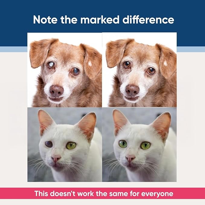 EYEMYCIN dog eye drops and cat eye drops , pet eye drop , Vet-Recommended Dog Eye Infection Treatment to Soothe Infection Allergy,Relieve Dry Eyes Pink Eyes, Pet Tear Stain Cleaner Horses (0,33 fl oz)