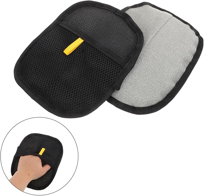 YARNOW 2pcs Pet Hair Removal Glove Double-Sided Brush for Dog Cat Grooming Hair Remover Mitts Cat Grooming Glove Brush Pet Shedding Cleaning Tool