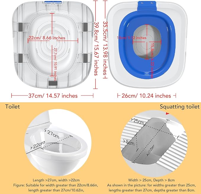 Cat Toilet Training Kit, Detachable Design for Easy Cleaning Reusable Removable Pet Toilet Trainer Seat Universal Reusable Environmentally Friendly Cat Toilets Trainer for Pet (Blue)