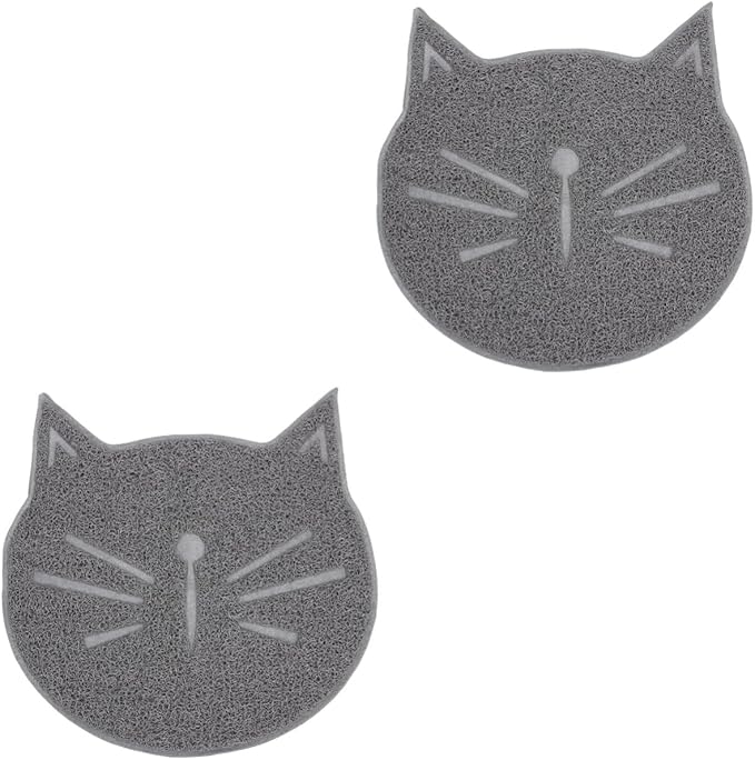 DOITOOL 2 Pcs Cat Litter Mat Cat Beds Dog Pads Scatter Control Carpet Claw Grinding Mat Variety Grip Pad