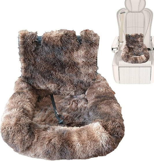 Pet Car Seat,Soft Dog Car Seat Boosters | Detachable Cushion Pet Supplies for Travel Road Trip Camping Vet Visit Daily Commuting Vacations Adventures