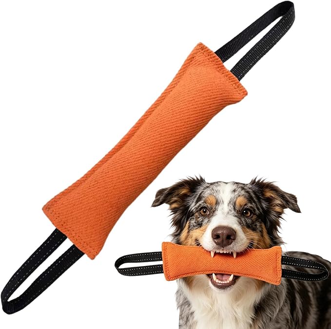 Dog Training Tool - Pet Fetch Supplies, 58x7cm Bite Resistant Dog Chew Toy for Training, Sturdy Structure with Flexible Texture, Reliable Animal Tool for Play Boosting and Pet Engaging
