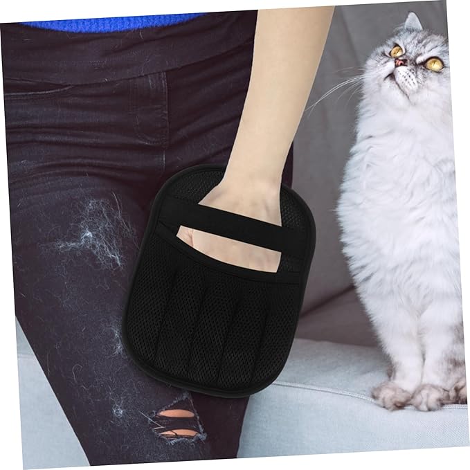 Static Pet Hair Remover Glove Reusable Double Sided Grooming Mitt for Efficient Cat Dog Hair Removal from Furniture Couch Carpet and Car Seats Advanced Electrostatic