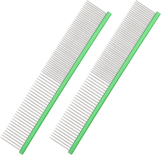 Pet Comb for Cats Shedding Hair Dog Deshedding Comb Cats Comb Hair Remover for Dogs Cats Hair Grooming 2PCS