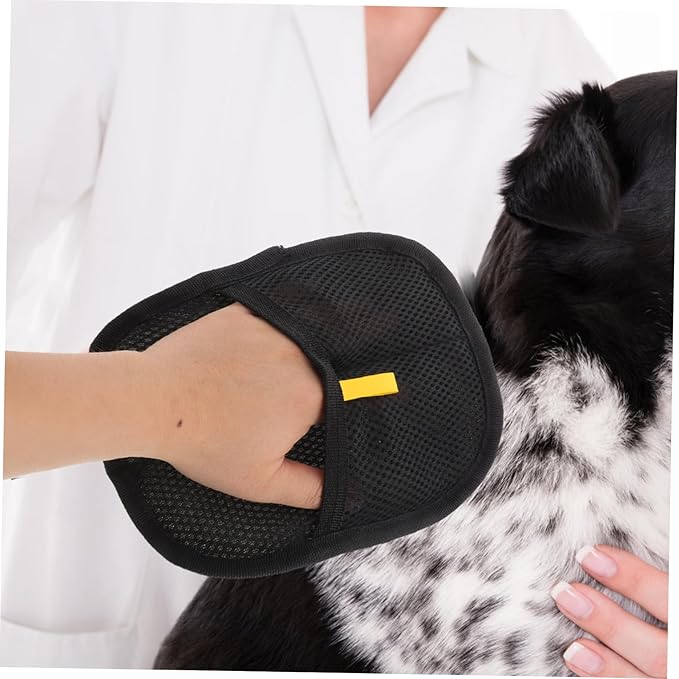 POPETPOP 2pcs Pet Hair Removal Gloves Double-Sided Brush Mitts for Dog Cat Grooming Hair Remover Tool Adhesion Tech Large for Thorough Cleaning