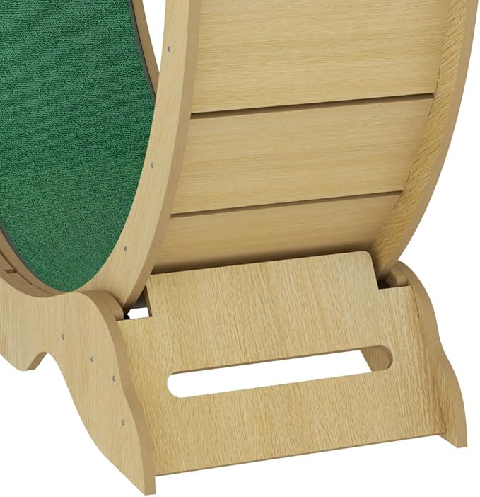 Exercise Wheel for Indoor Cats, 48" Large Cat Running Wheel with Super Wide 15" Tread, Quiet Spinner Hamster Wheel, Supports Up to 45Lbs