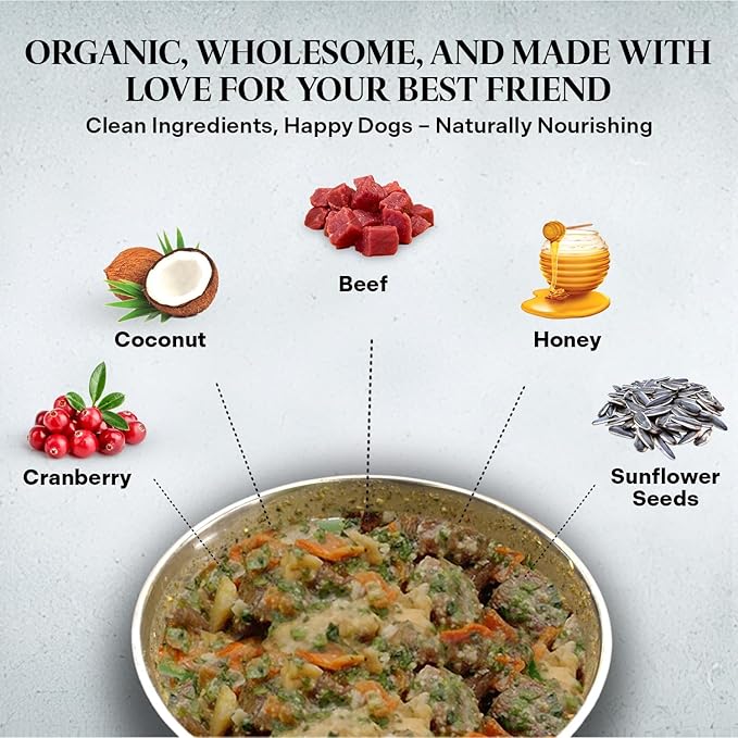 Healthy Dogma - PetMix Dehydrated Dog Food - Beef Dinner, Clean Ingredient Food - No Preservatives, Homemade Food Beef Recipe 10lb (Bucket)