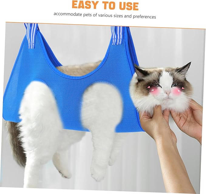 Pet Hammock for Cats and Dogs Space-Saving Grooming Sling for Nail Clipping and Trimming Versatile Design for Home Decor Comfortable