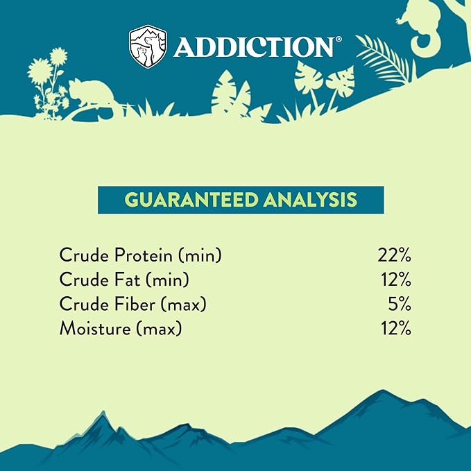 Addiction Perfect Summer Brushtail Air-Dried Grain-Free Dog Food – Complete Meal or Topper with Natural Ingredients for Digestive and Skin & Coat Health, 2lb - 4 Packs