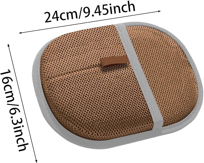 Pet Hair Removal Glove for Cats Dogs Grooming Deshedding Brush Fur Removal Tool for Pet Beds Puppy Clothes Rugs- Brown