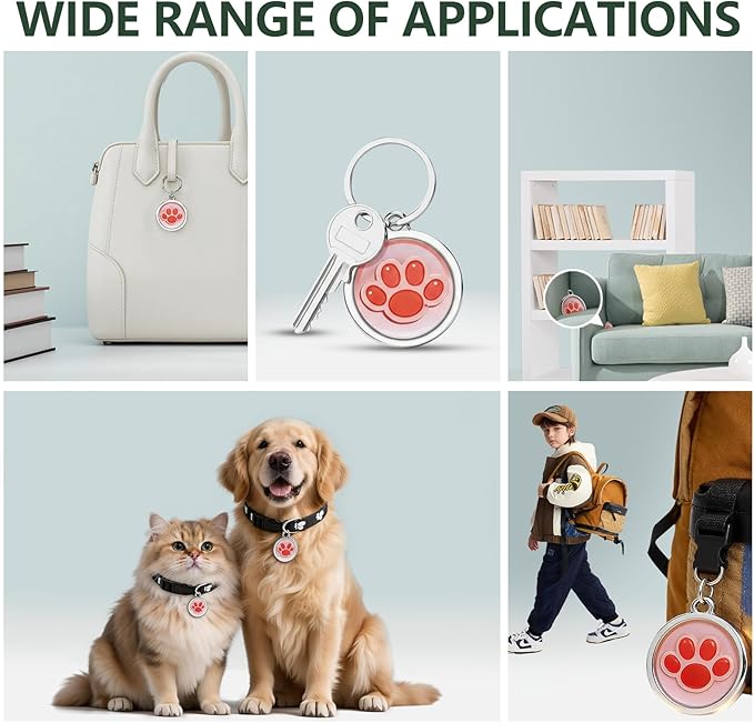 No Monthly Fee GPS Tracker for Dogs, Cats & Items – Remote Audible Alarm, 365-Day Battery Kit, IP67 Waterproof, Real-Time Tracking & History Playback, iOS/Android App
