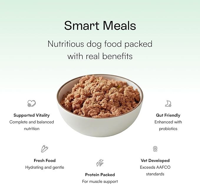 Pawco Fresh Dog Food – Supports Energy, Digestion & Overall Health – Pumpkin Recipe with Cranberries, Omega-3, Antioxidants, Fiber & Probiotics – GreenBites – Pack of 10 x 17oz