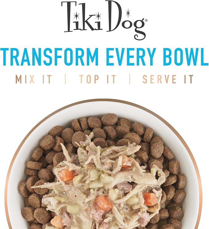Tiki Dog Aloha Petites, Chicken & Beef, Nutrient Dense Meat, for All Dog Breeds and All Life Stages, 3 oz Cups, Pack of 4