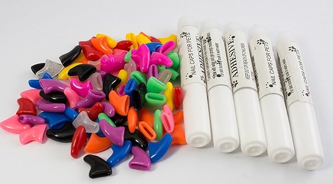 HDP Kitty or Doggy Nails Caps Size:Small 100 Count Boy Mix Color:Assorted