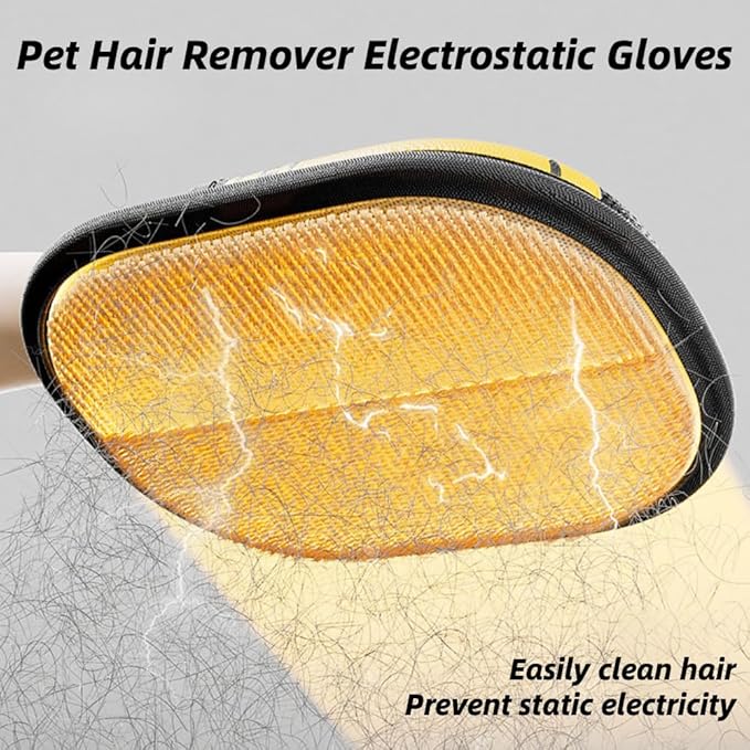 RAPTURA Purepat Hair Removal Glove, Hair Remover Glove for Pet, Pet Hair Removal Glove for Cats & Dogs, Cat Grooming Gloves for Hair Removal, Reusable Pet Hair Remover Glove (1PCS)