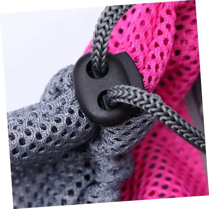 BESPORTBLE Cat Grooming Mesh Bag Adjustable Cat Bathing Bag for Nail Trimming Cleaning and Injections Breathable Design with Pull Ropes for Easy Control and Comfort Random Color
