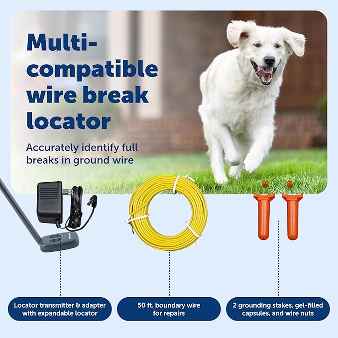 PetSafe Wire Break Locator - Effective & Accurate Fault Detector with Dual-Tone Detection - Wire Signal Tester - Fence Troubleshooting & Diagnostic Tool In-Ground Fence Repair Accessory