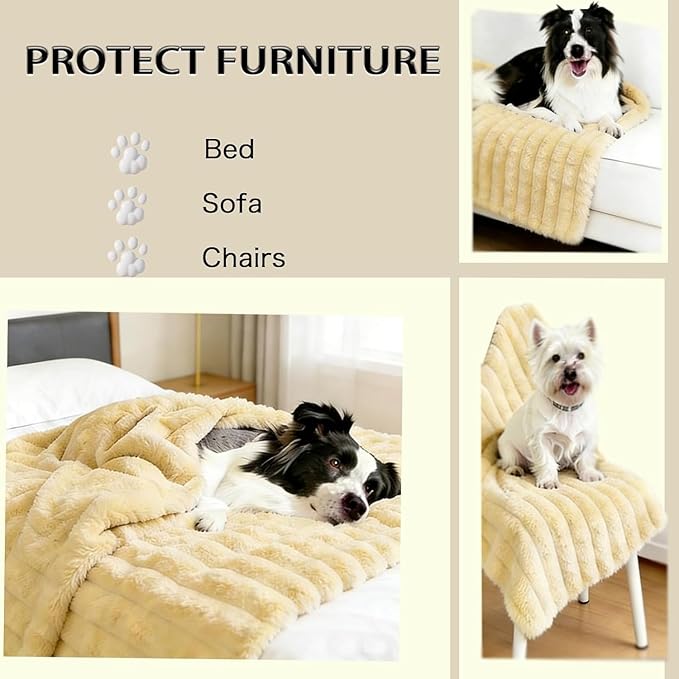 Emotional Support Dog Blanket, Soft Plush Security Blanket for Dogs & Cats, Calming Comfort Throw for Couch Bed Kennel Crate, Machine Washable Pet Supplies(Powder Red,39.37 * 59.06")