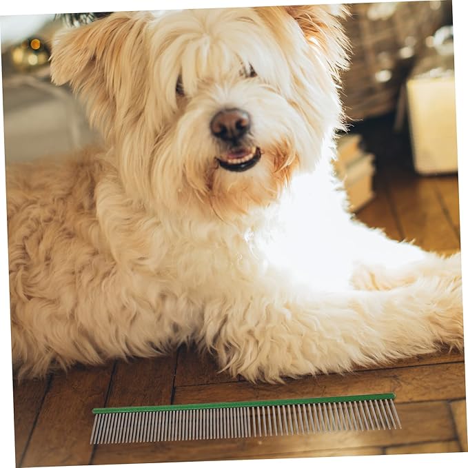 VANZACK Lovely Portable Pet Comb for Dogs and Cats Grooming Tool for Easy Detangling Removes and Dander for Daily Use