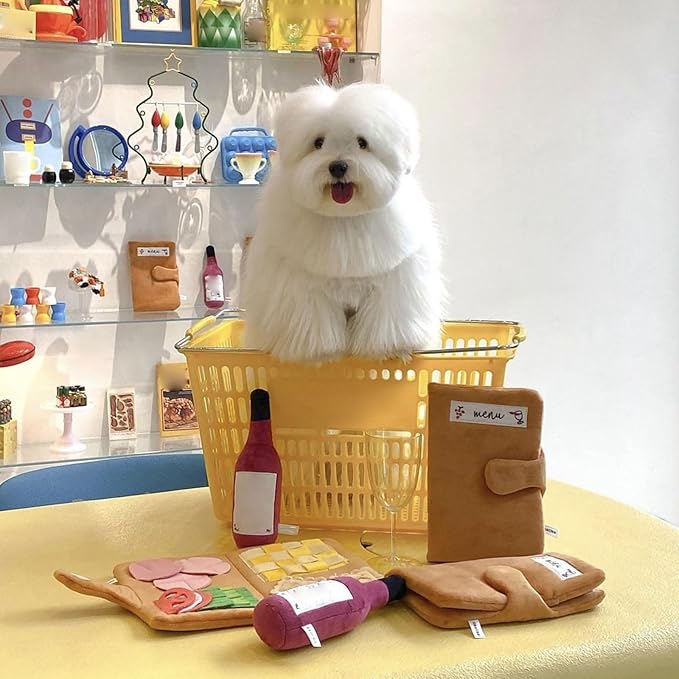 Dog Sniffing Food Puzzle Toy for Pet Plush Book Snuffle Soft Teething Cute Dog Entertainment Supply Accessory