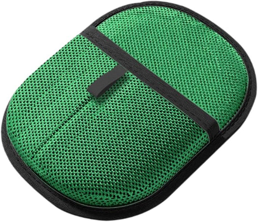 Pet Hair Removal Glove for Cats Dogs, Electrostatic Fur Remover Mitt, Grooming Tool for Bunny Hamsters, Universal Fit 9.45x6.30 inch- Green