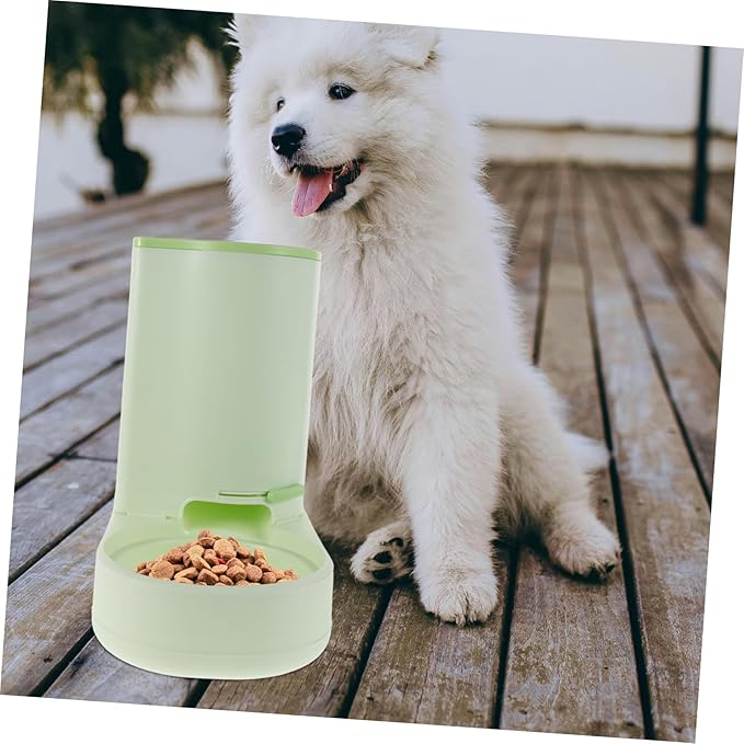 Toyvian Spillproof Cat Drinking Fountain Auto Pet Food Station Dry Feeder Portable Cat Feeding Machine Pet Food Dispenser