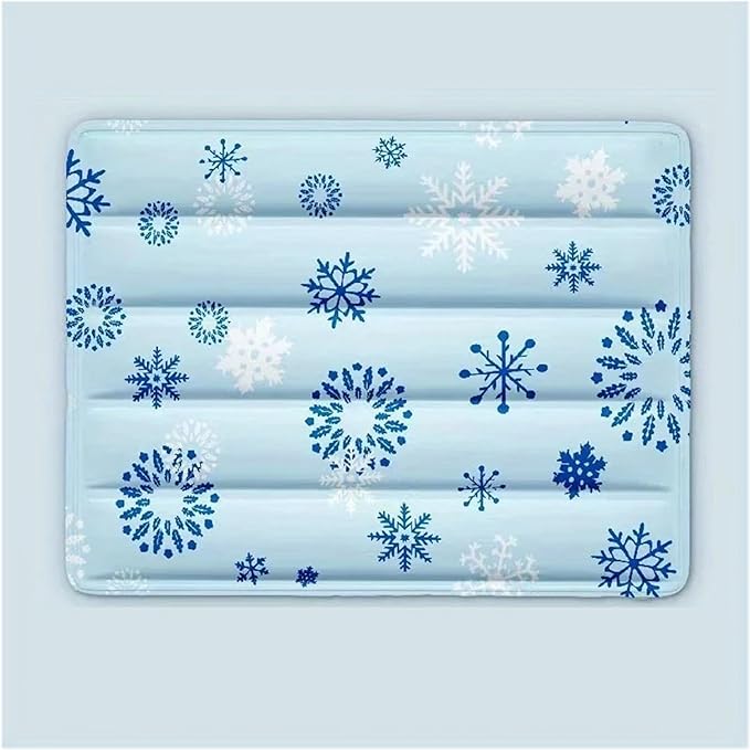 Pet Ice Mat Dog Summer Cushion Bed Sleeping Floor Cooling Supplies Nest for(Light Blue,40 30cm)